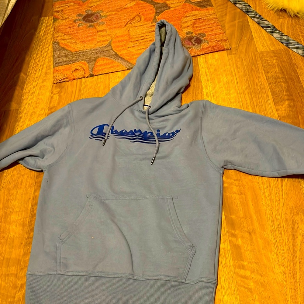 Blue champion sweatshirt. Perfect condition. Oversized.